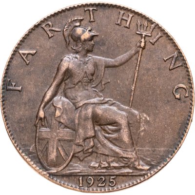 купить Великобритания 1 фартинг (farthing) 1925