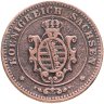 Купить Германия, Саксония 2 пфеннига 1873