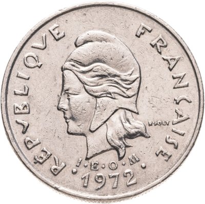 купить Французская Новая Каледония 10 франков (francs) 1972