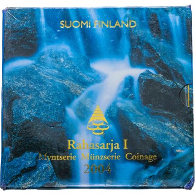 купить Финляндия, годовой набор 8-ми монет ЕВРО 2004 с жетоном в оригинальном буклете