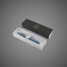 Купить Ручка роллер Parker IM Premium T318 Blue Grey CT, стержень: F, цвет чернил: black, в подарочной упаковке., Лаки и смолы: лак, латунь, нержавеющая сталь, хром, 2026 г.
