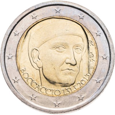 купить Италия 2 евро 2013 "700 лет со дня рождения Джованни Боккаччо"