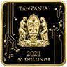 Купить Танзания 50 шиллингов 2021 "Внедрение 5G" в  футляре с сертификатом