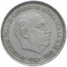 Купить Испания 25 песет 1957