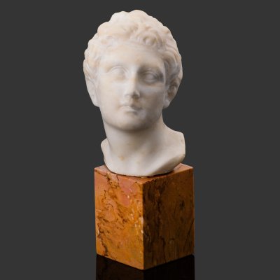 Купить Бюст "Голова юноши", мрамор, резьба, камень, Западная Европа, 1880-1900 гг.