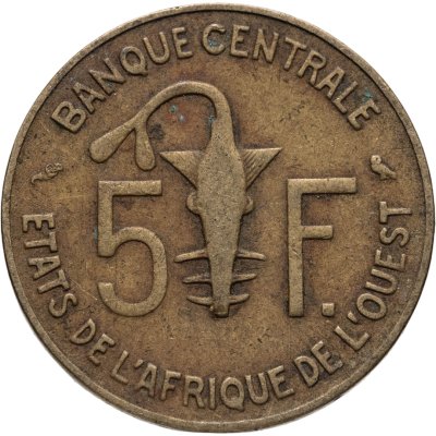 купить Западная Африка 5 франков 1965