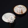 Купить Набор из двух кофейных пар, фирма "Raynaud & Cie" (Limoges), фарфор, золочение, Франция, 1920-1940 гг.