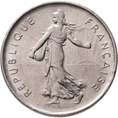 купить Франция 5 франков (francs) 1971