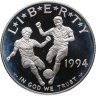Купить США 1 доллар (dollar) 1994 S World Cup (чемпионат мира по футболу 1994 в США) в слабе Монетник.ру PF64