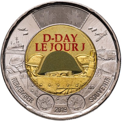 купить Канада 2 доллара (dollars) 2019 75 лет высадки в Нормандии