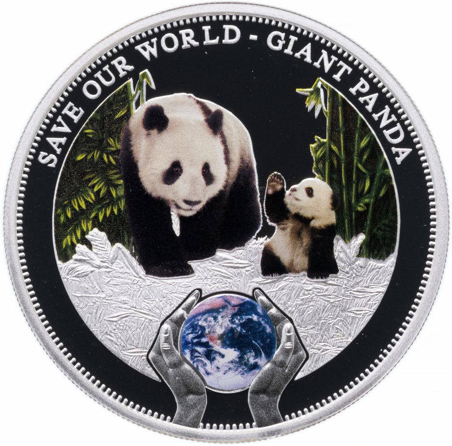 купить Острова Кука 1 доллар 2013 "Сохраним наш мир - Большая панда"