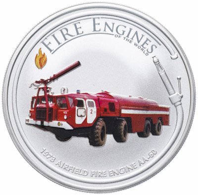 купить Острова Кука 1 доллар 2006 "Пожарные машины мира: Airfield fire engine AA-60" с сертификатом