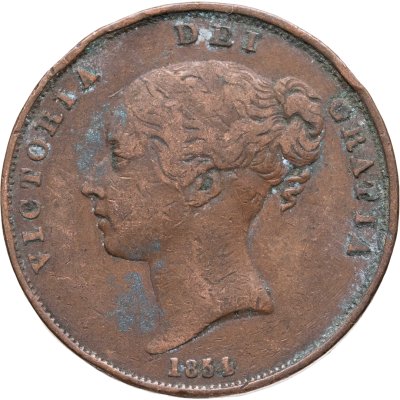 купить Великобритания 1 пенни (penny) 1854