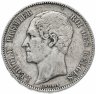Купить Бельгия 5 франков (francs) 1849 "Номинал и щит"