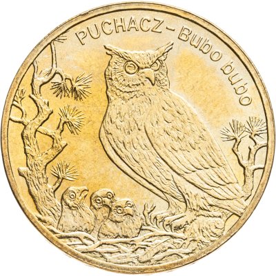 купить Польша 2 злотых 2005 "Всемирная природа - Филин"