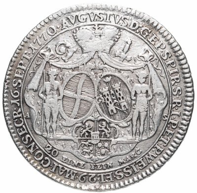 купить Княжество-епископство Шпейер (Германия) 1/2 талера 1770, епископ Август Филипп