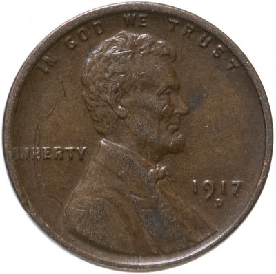 купить США 1 цент (cent) 1917 D