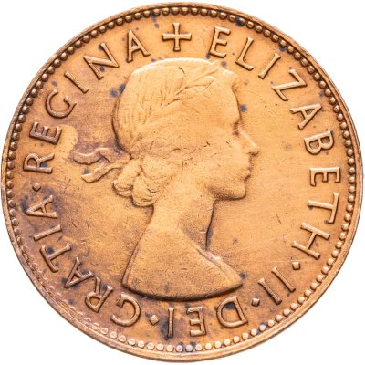 купить Австралия 1/2 пенни (penny) 1953