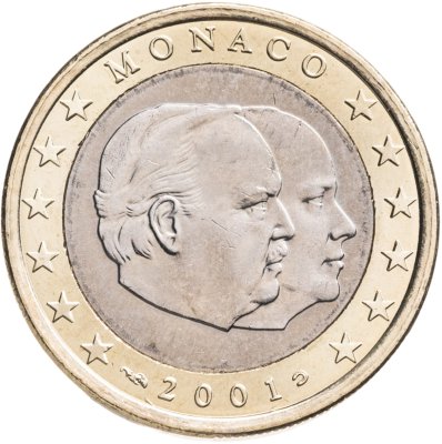купить Монако 1 евро (euro) 2001