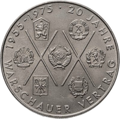 купить Германия (ГДР) 10 марок 1975 "20 лет Варшавскому Договору"