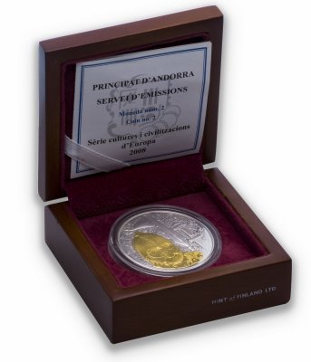 купить Андорра 10 динар 2008 "Викинги"