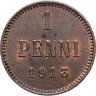 Купить 1 пенни (penni) 1913 Российская Финляндия