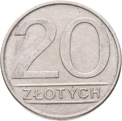 купить Польша 20 злотых (zlotych) 1985