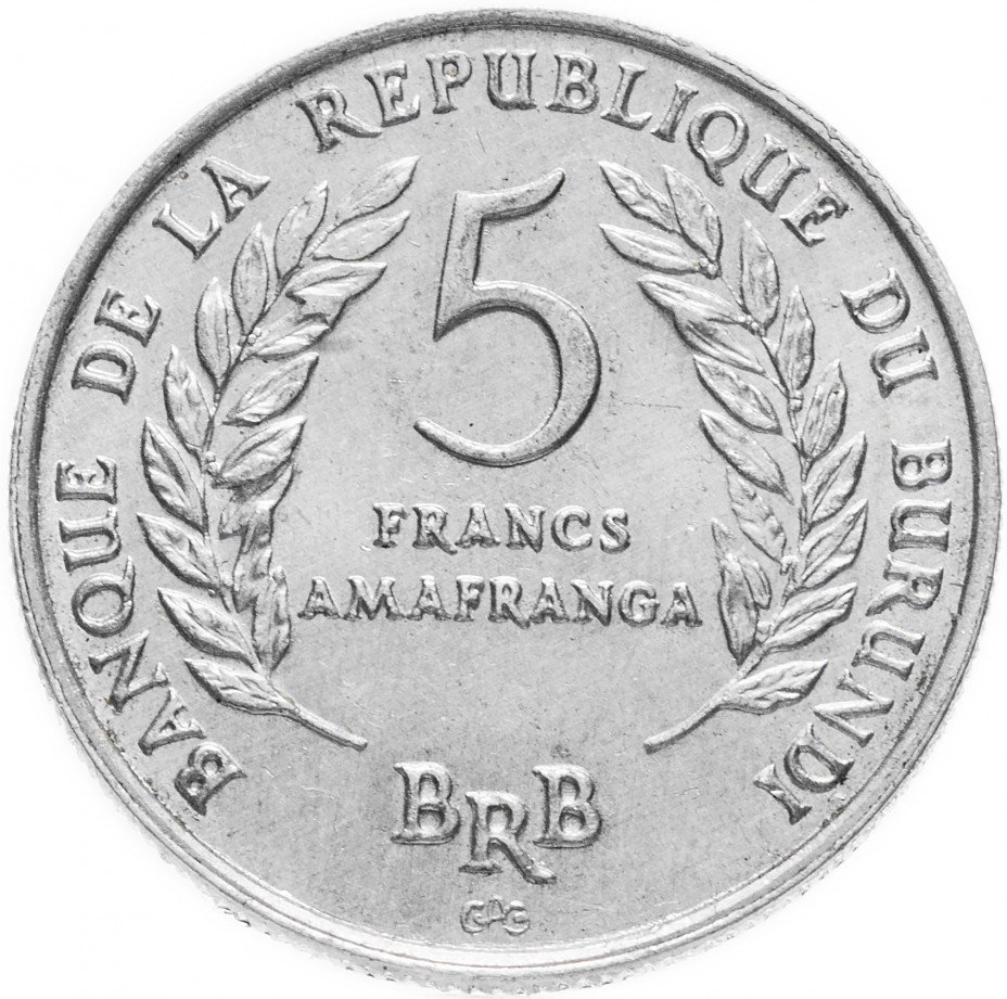 купить Бурунди 5 франков 1968
