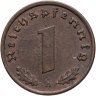 Купить Германия, Третий рейх 1 рейхспфенниг (reichspfennig) 1939