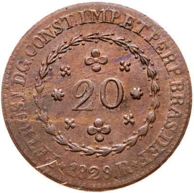 купить Бразилия 20 реалов 1829