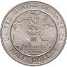 Купить США 50 центов (1/2 доллара, half dollar) 1995 S "XXVI летние Олимпийские Игры, Атланта 1996 - Бейсбол"