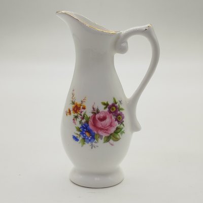 купить Кувшин миниатюрный с цветочным декором, фарфор, деколь, золочение, Hitkari Potteries, Индия, 1990-2010 гг.