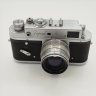 Купить Фотоаппарат "Зоркий-4" с объективом "Юпитер-8", в оригинальном кофре, металл, пластик, стекло, кожа, Красногорский механический завод (КМЗ), СССР, 1956-1973 гг.