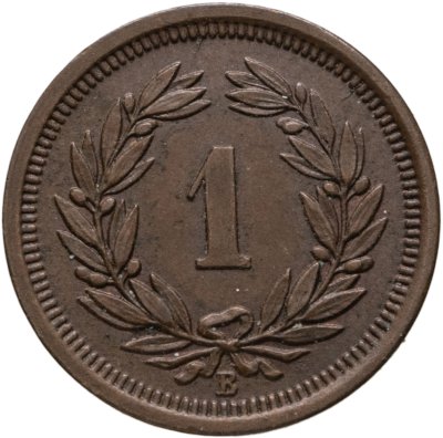 купить Швейцария 1 раппен (rappen) 1882