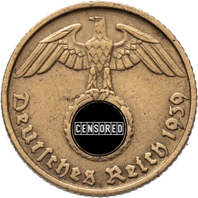 купить Германия, Третий рейх 5 рейхспфеннигов (reichspfennig) 1939