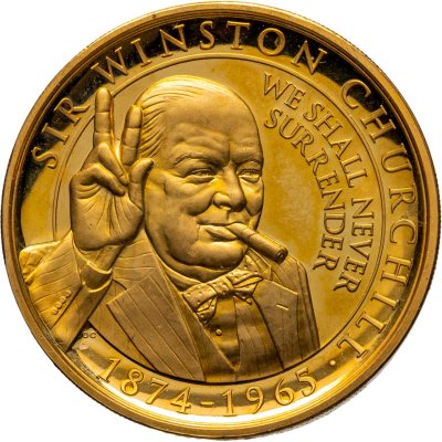 купить Гибралтар 1 крона 2015 "50 лет со дня смерти Уинстона Черчилля"