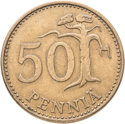 купить Финляндия 50 пенни (pennia) 1971