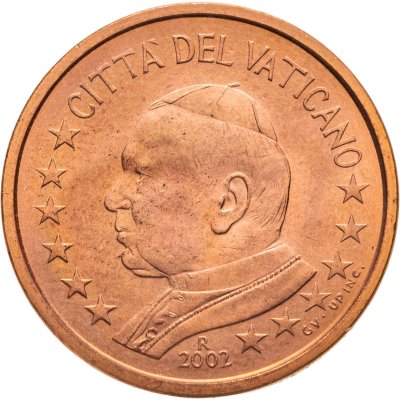 купить Ватикан 5 центов (cents) 2002 "Портрет Папы Иоана Павла II"