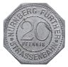 Купить Германия (Нюрнберг) нотгельд  20 пфеннигов 1921 "Фонтан Фюрт" трамвайный жетон