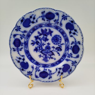 купить Тарелка пирожковая с декором «Луковый узор», фаянс, деколь, Johnson Brothers, Великобритания, 1880-1913 гг.