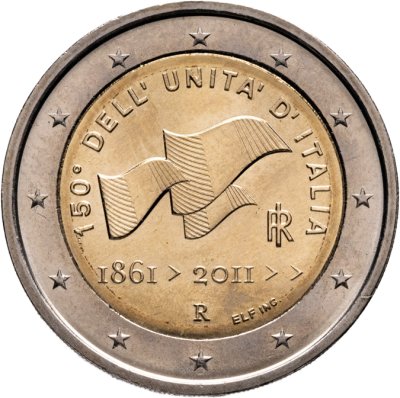 купить Италия 2 euro (евро) 2011 "150 лет объединения Италии"
