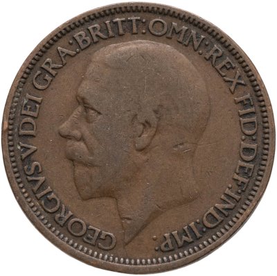 купить Великобритания 1/2 пенни 1927 Георг V
