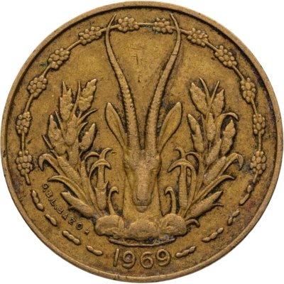 купить Западная Африка (BCEAO) 10 франков (francs) 1969
