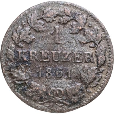 купить Германия, Бавария 1 крейцер 1861