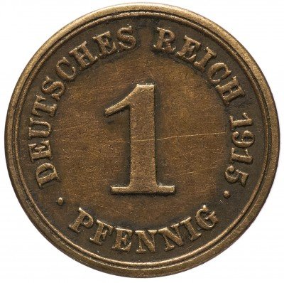 Купить Германия 1 рейх пфенниг 1915 "Е"