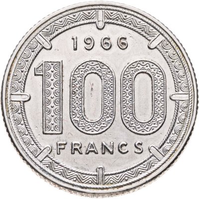 купить Камерун 100 франков (francs) 1966