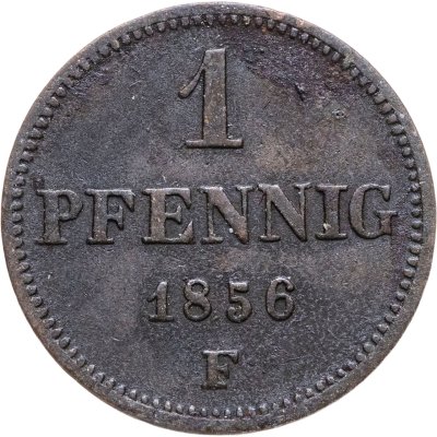 купить Германия, Саксония 1 пфенниг 1856