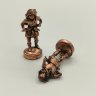 Купить Пара шахматных фигурок "Викинги", медь, литье, чернение, Европа, 1990-2010 гг.