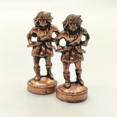 купить Пара шахматных фигурок "Викинги", медь, литье, чернение, Европа, 1990-2010 гг.