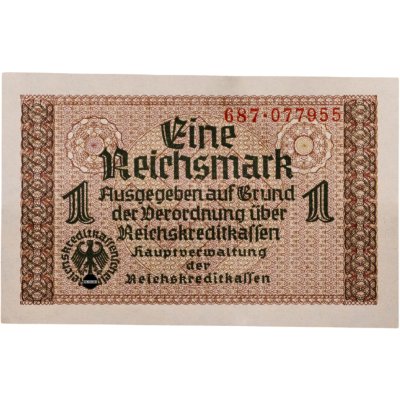 купить Германия 1 рейхсмарка (reichsmark) 1940-1945 "Немецкие оккупационные территории"